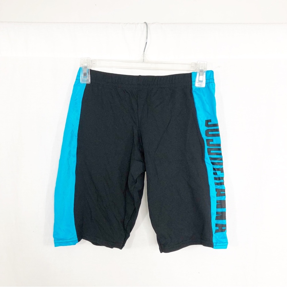 NEW Vintage 1980s Susquehanna University Bike Shorts, Size Large, Black Blue